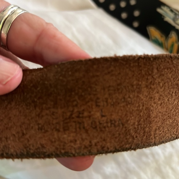 Ed hardy studded belt L leather Vintage - Picture 11 of 12